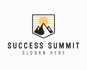 Adventure Mountain Climbing logo design