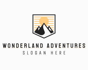 Adventure Mountain Climbing logo design