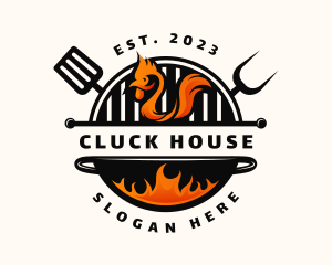 Chicken - Grill Chicken Restaurant logo design