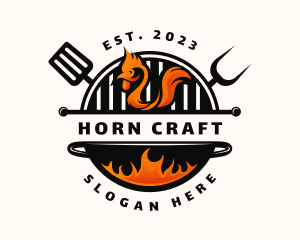 Grill Chicken Restaurant logo design