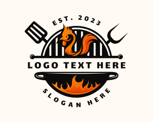 餐馆——烧烤鸡餐厅标志设计
