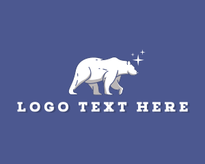 Hunting - Animal Polar Bear logo design