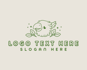 Zoo - Cute Cockatoo Bird logo design