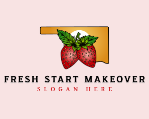 Oklahoma Fresh Strawberries logo design