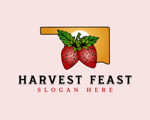 Oklahoma Fresh Strawberries logo design