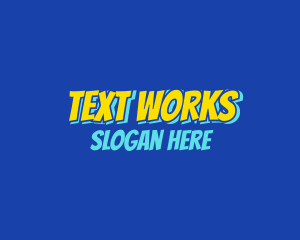 Text - Comic Book Text logo design