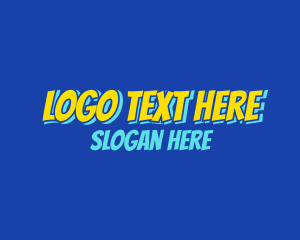Comic Book Text Logo