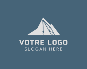 Mountain Crane Construction logo design