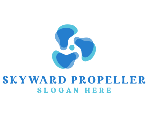 Fan HVAC Propeller logo design