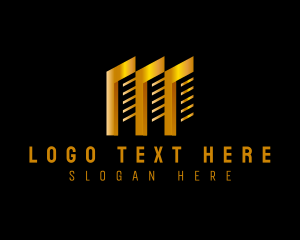 Developer - Gold Tower Building logo design