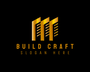 Gold Tower Building logo design