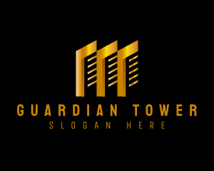 Gold Tower Building logo design