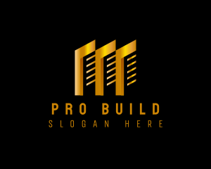 Gold Tower Building logo design