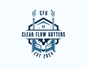 Pressure Washer Sanitation logo design