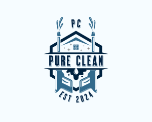 Pressure Washer Sanitation logo design