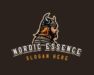 Nordic - Viking Gamer Warrior logo design