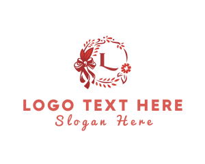 Herb - Elegant Wreath Ornament logo design