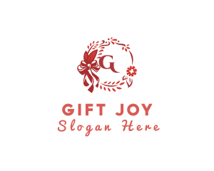 Elegant Wreath Ornament  logo design