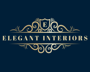 Luxe Decorative Premium Shield logo design