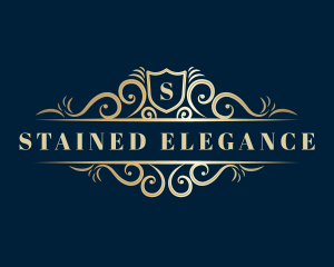 Luxe Decorative Premium Shield logo design