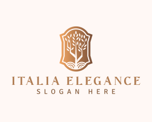 Elegant Tree Landscaping logo design