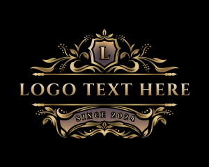 Ornate - Luxury Floral Crest logo design