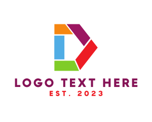 Letter D - Artistic D Shape logo design