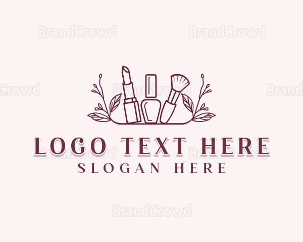 Lipstick Beauty Salon Logo