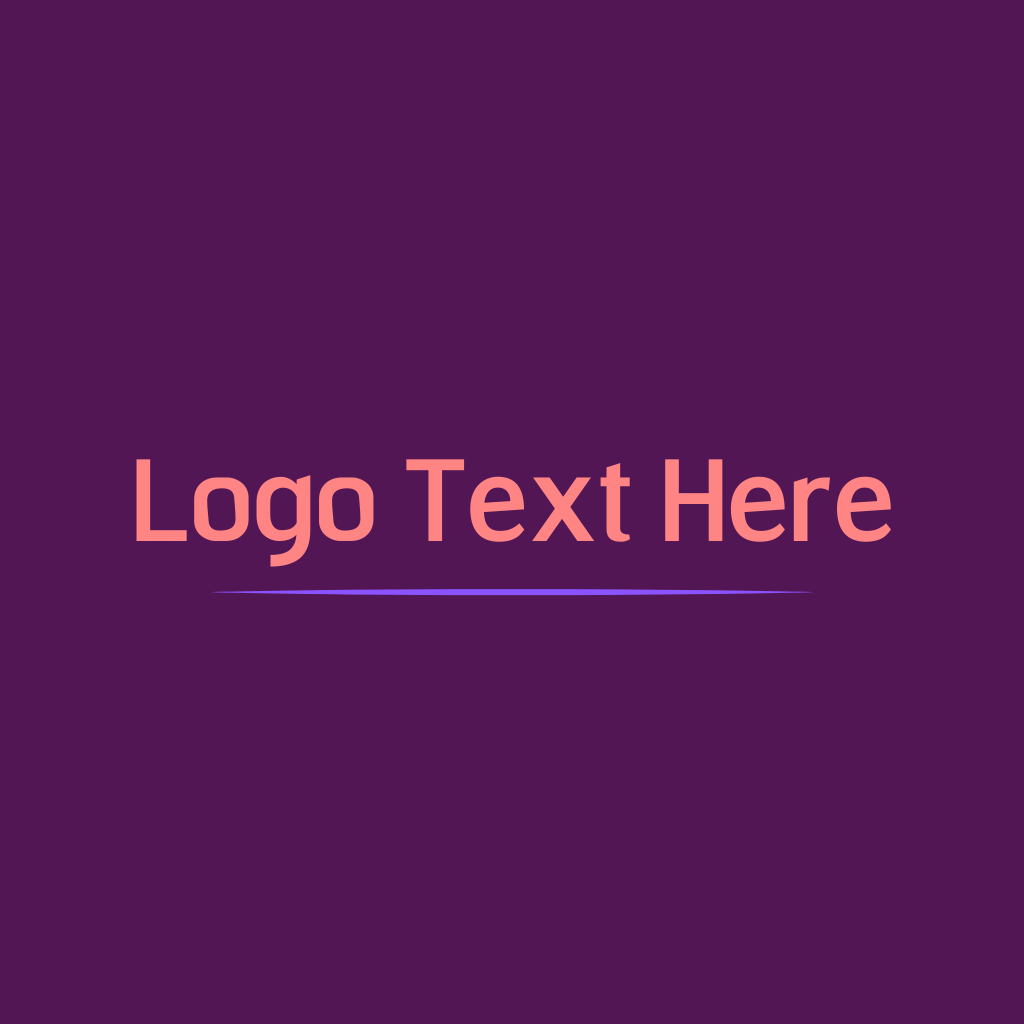 Violet Purple Text Logo | BrandCrowd Logo Maker