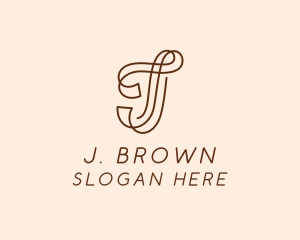 Fashion Boutique Letter J logo design