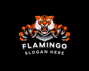 Feline - Tiger Claw Gaming logo design