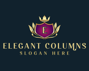 Elegant Ornamental Crest logo design