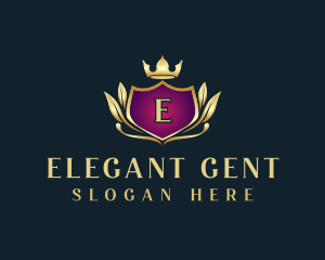 Elegant Ornamental Crest logo design