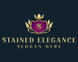 Elegant Ornamental Crest logo design