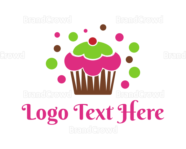 Cupcake Bakery Pastry Logo