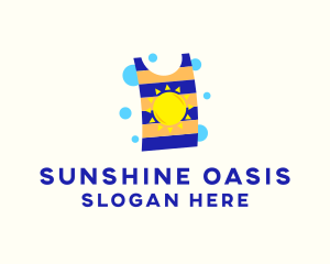 Laundry Sun Shirt logo design