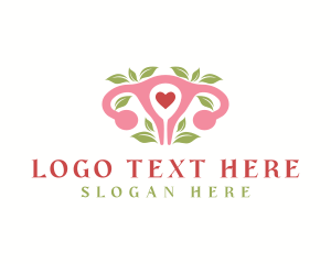 Womanhood - Uterus Health Gynecologist logo design