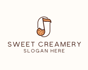 Musical Cookie Dough logo design