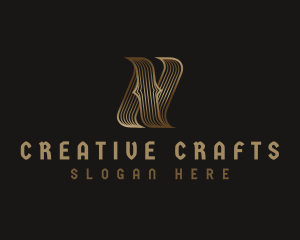 Crafts - Elegant Decorative Letter N logo design