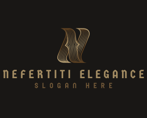 Elegant Decorative Letter N logo design