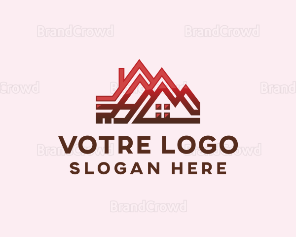 Roofing Contractor Builder Logo