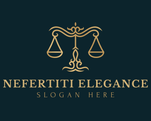 Elegant Justice Scale logo design