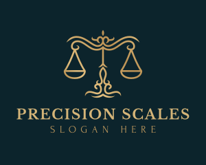 Elegant Justice Scale logo design