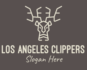 Beige Wild Reindeer Logo