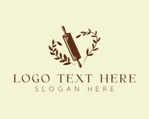 Kitchen - Baking Rolling Pin logo design