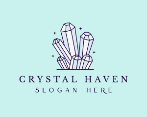 Crystals - Sparkle Gemstone Crystals logo design