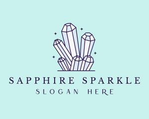 Sparkle Gemstone Crystals logo design