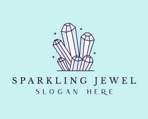 Sparkle Gemstone Crystals logo design