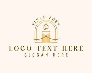 Wax - Scented Candle Light logo design