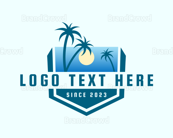 Tropical Summer Resort Logo